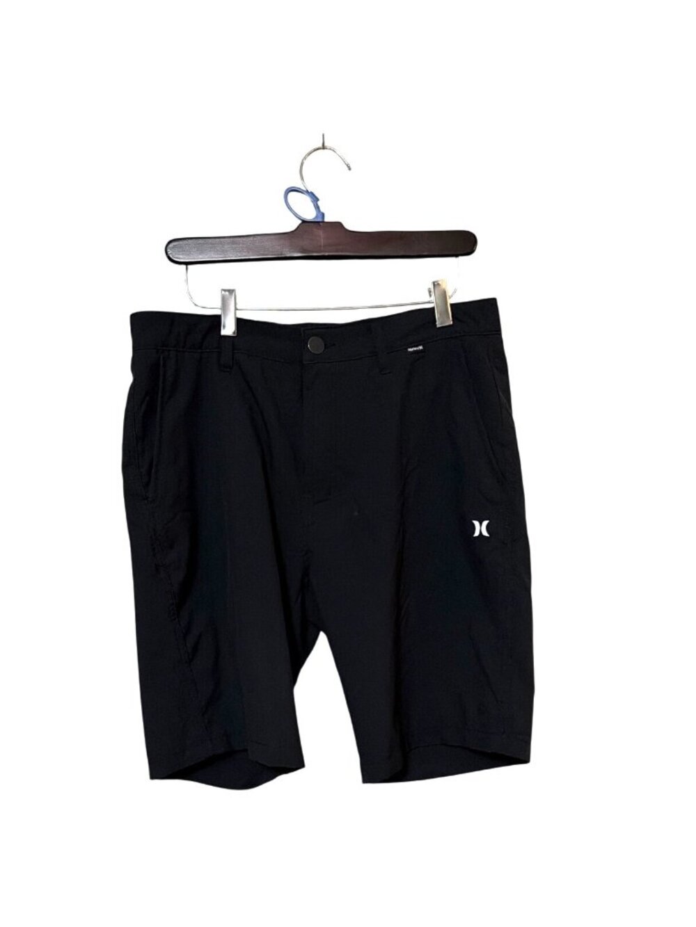 Hurley‎ Mens Black Hybrid Walk Shorts Size 32 Lightweight Stretch Quick-Dry